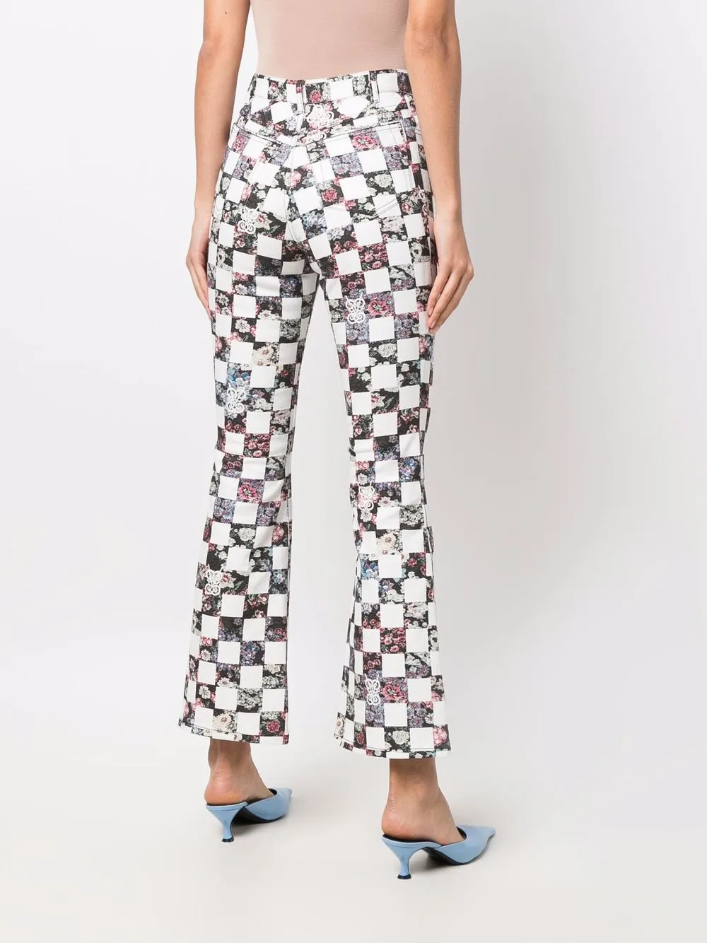 фото Giambattista valli клетчатые брюки bootcut