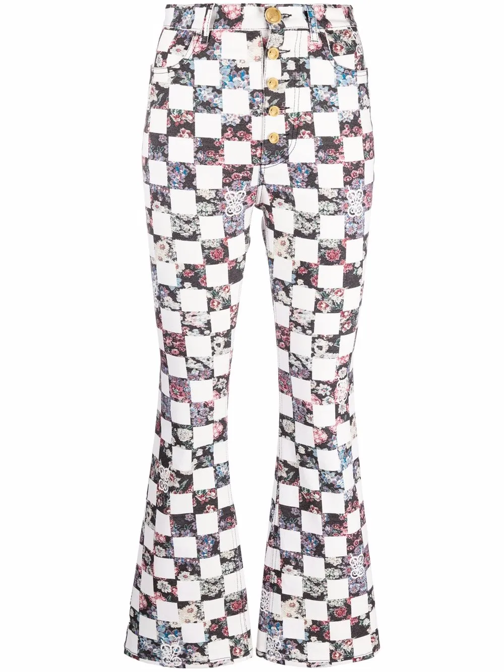 фото Giambattista valli клетчатые брюки bootcut