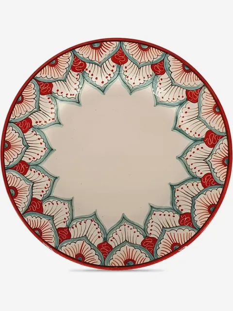 Les-Ottomans Peacock dessert plate