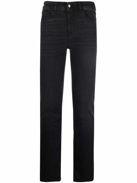 Emporio Armani logo-patch skinny trousers