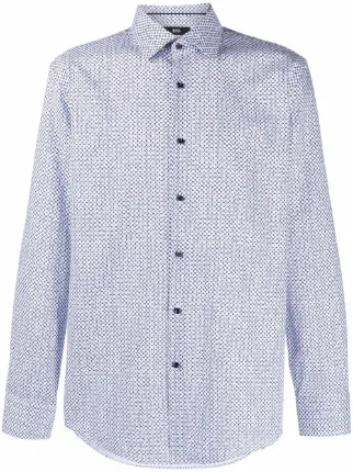 Boss Hugo Boss blue abstract pattern 