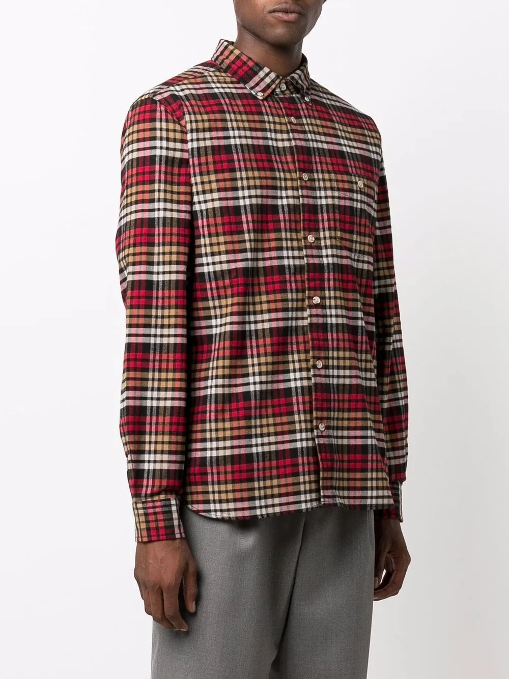 фото Woolrich клетчатая рубашка с длинными рукавами