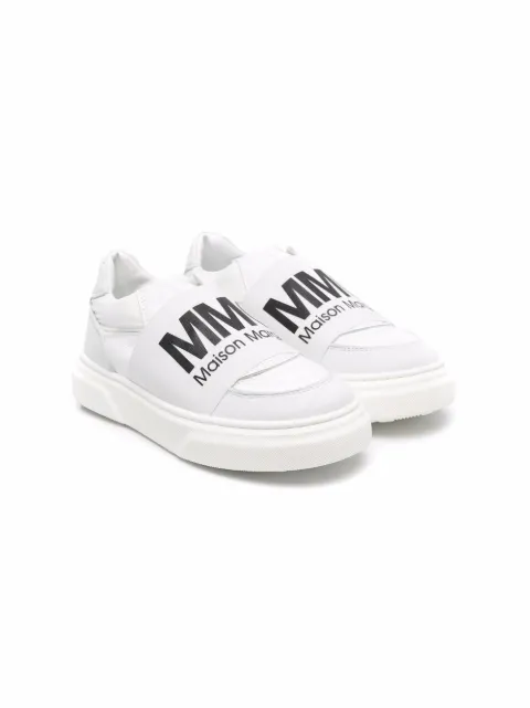 MM6 Maison Margiela Kids Tênis slip-on com estampa de logo