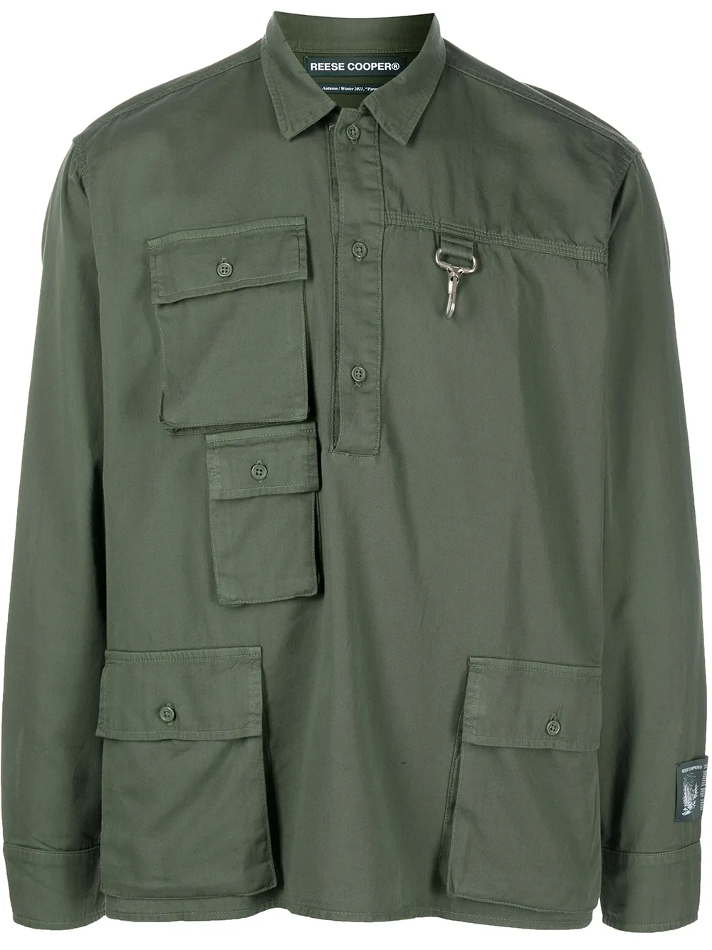 

Reese Cooper camisa cargo manga larga - Verde