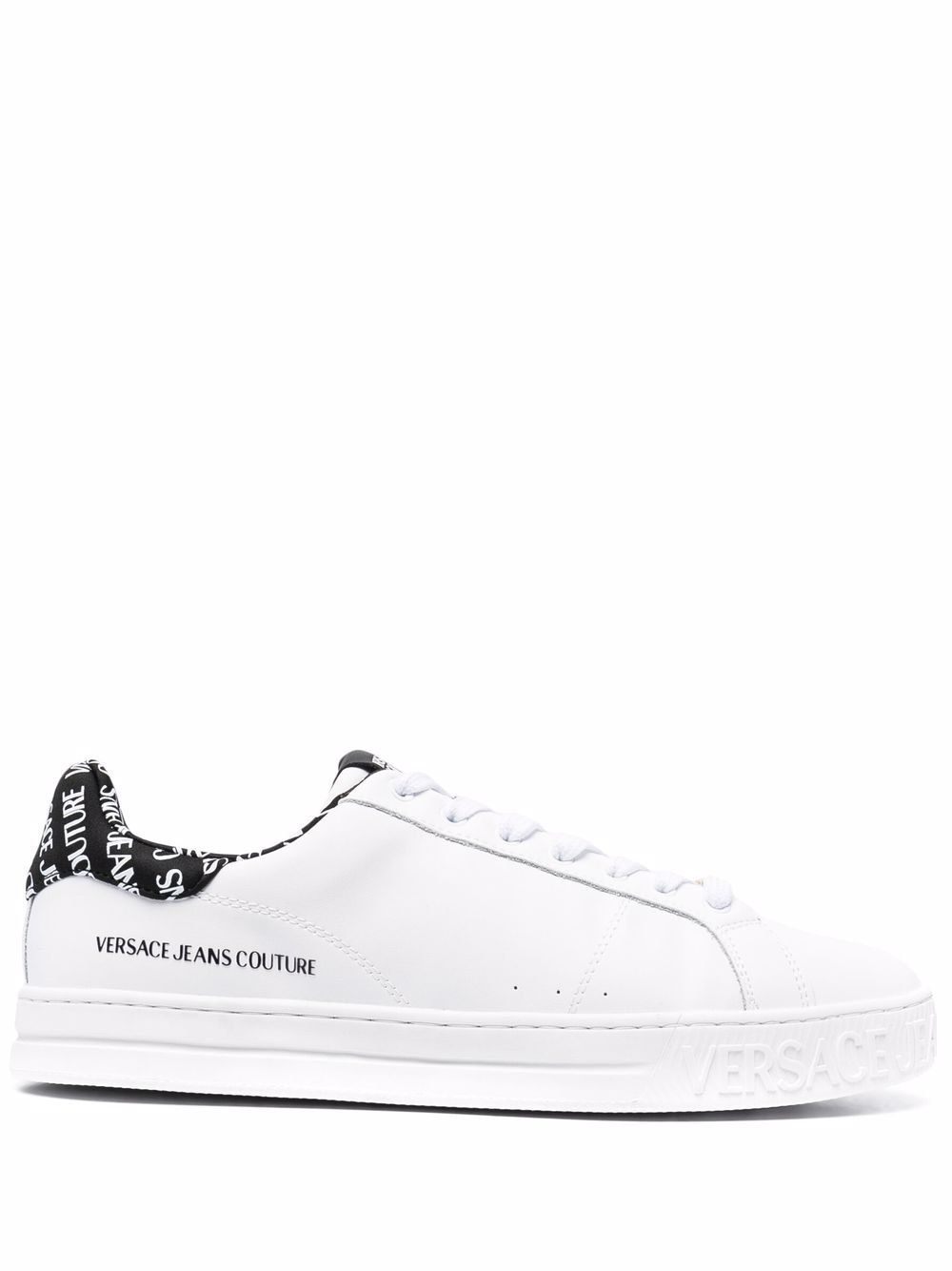 

Versace Jeans Couture logo-patch lace-up sneakers - White