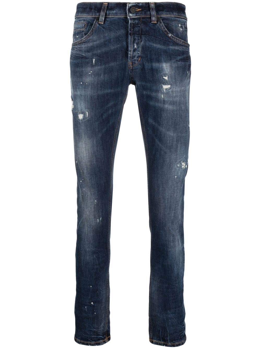 

DONDUP jeans rectos con efecto envejecido - Azul