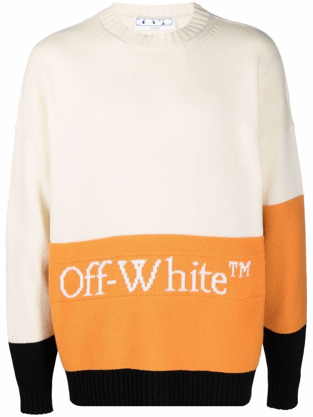 фото Off-white джемпер в стиле колор-блок