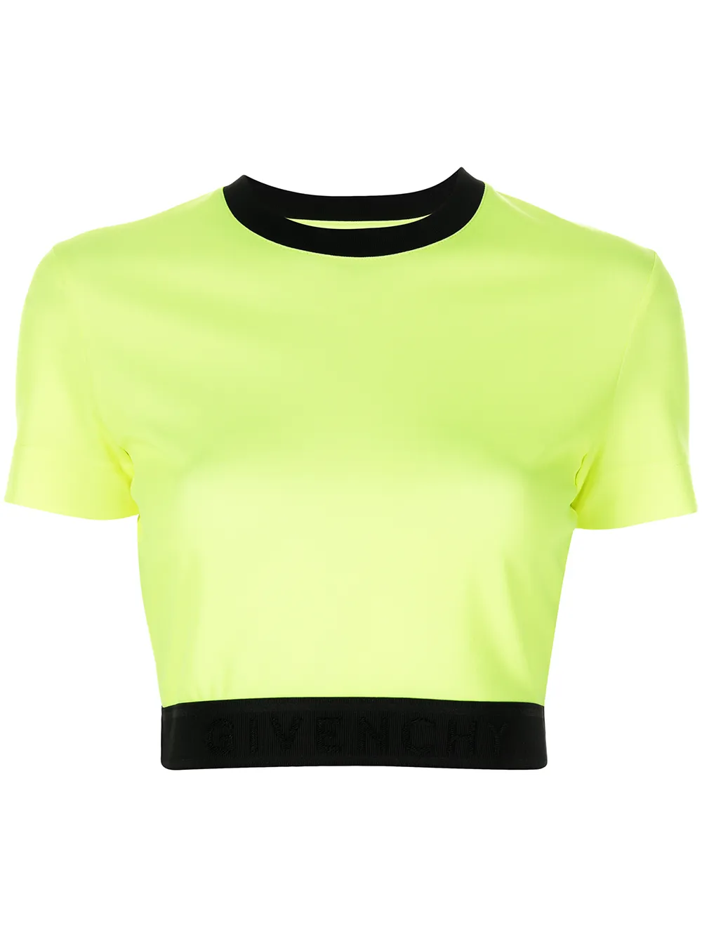 

Givenchy cropped short-sleeved T-shirt - 734-FLUO YELLOW