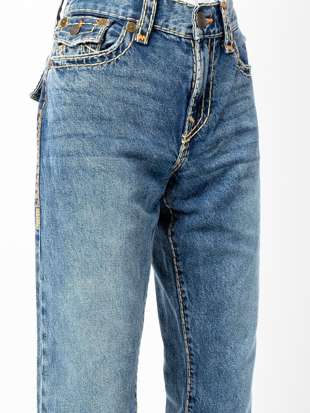 Shop True Religion Men Faded Regular Fit Jeans