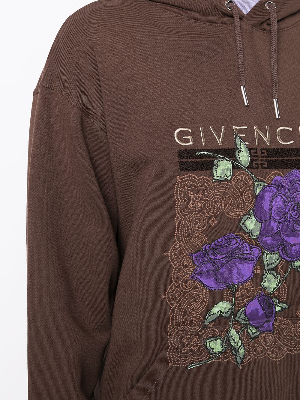 фото Givenchy худи с цветочной вышивкой