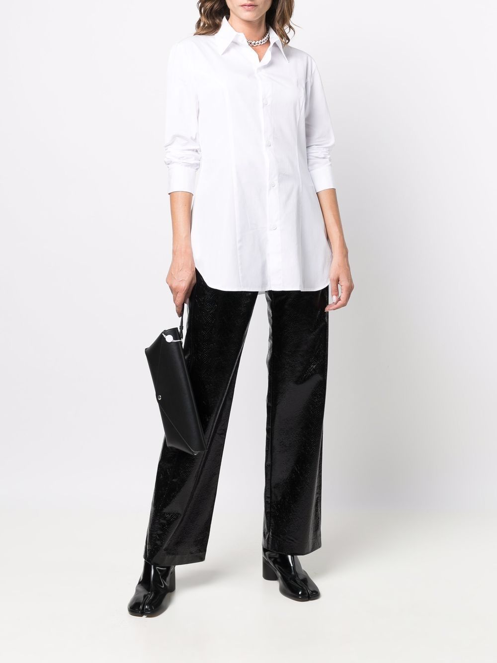 Yohji Yamamoto Katoenen blouse - Wit