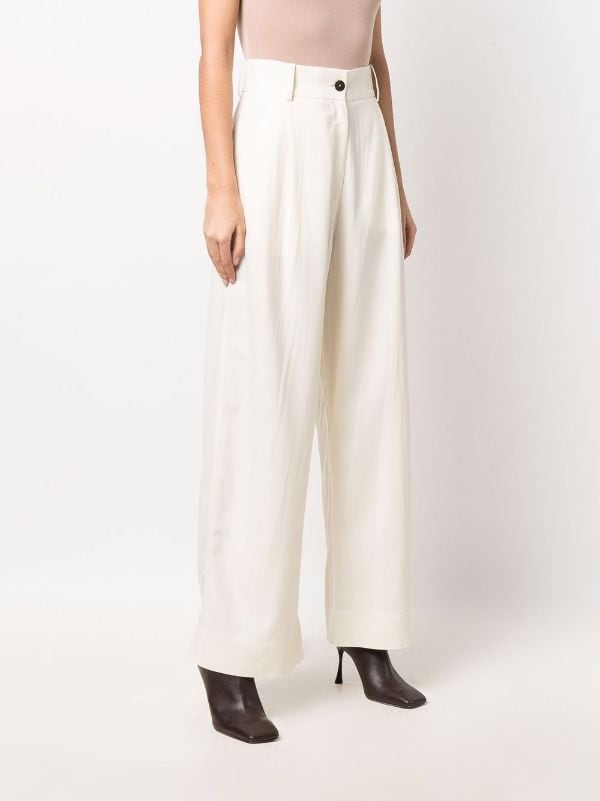 Studio Nicholson High Waisted Straight Leg Trousers - Farfetch