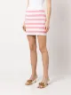 Balmain striped knitted skirt