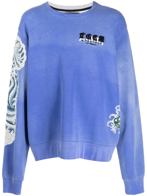 AMIRI embellished koi-print sweatshirt