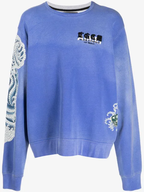 AMIRI sudadera con motivo koi
