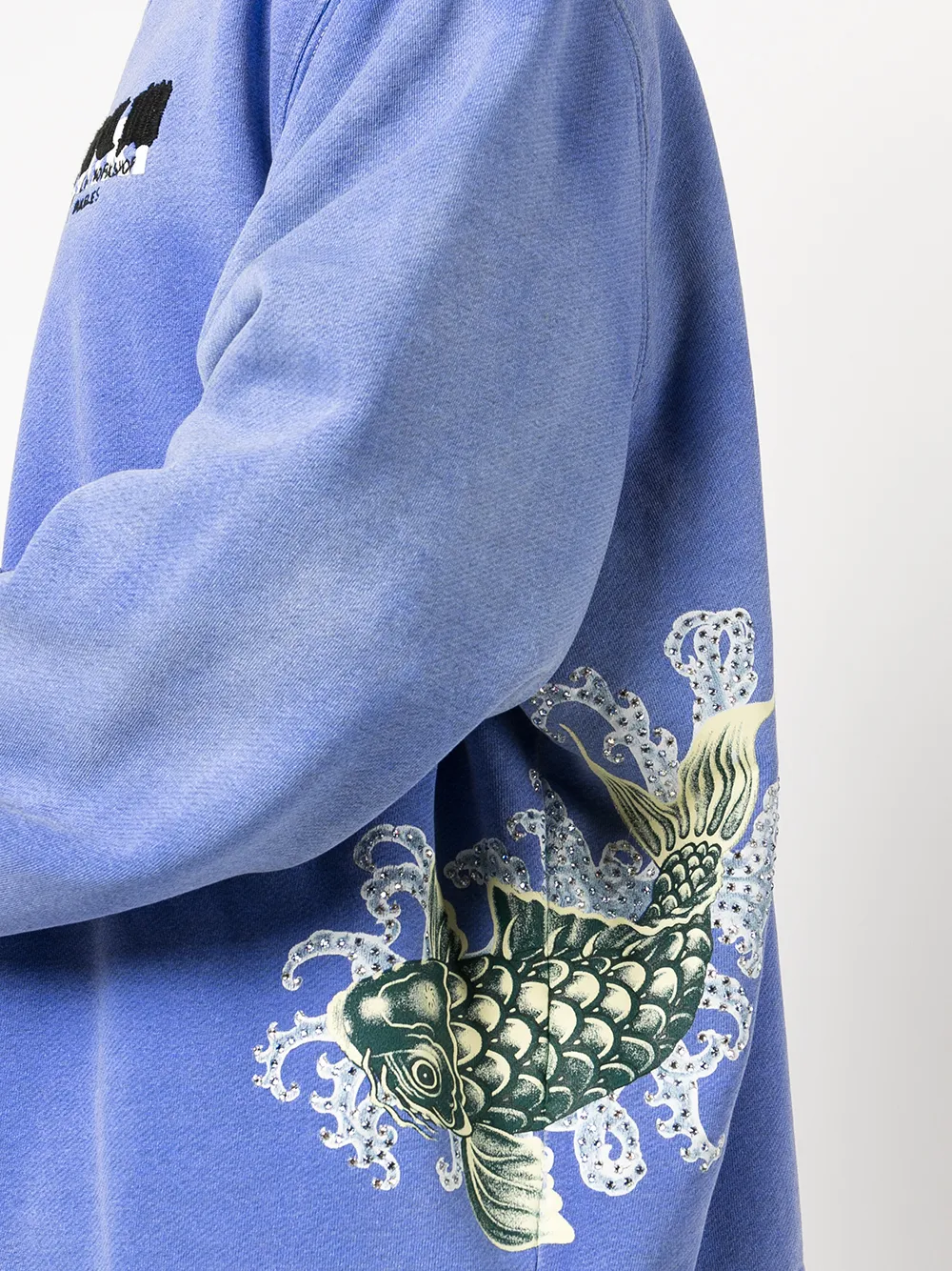 AMIRI Sweater met print Blauw