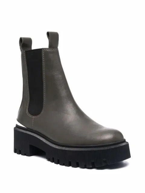 maje chelsea boots with platform sole