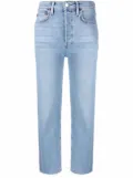 RE/DONE mid-rise straight leg jeans - Blue