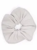 Manokhi textured leather scrunchie - White