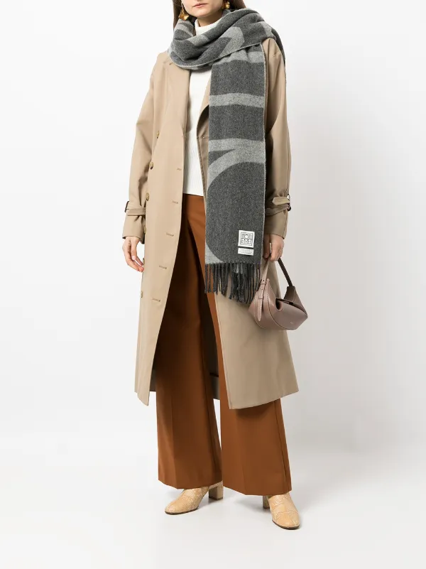 TOTEME☆関税込☆柔らか フリンジ付き ウールスカーフ 2色 楽天市場】Toteme トーテム マフラー CLASSIC WOOL SCARF