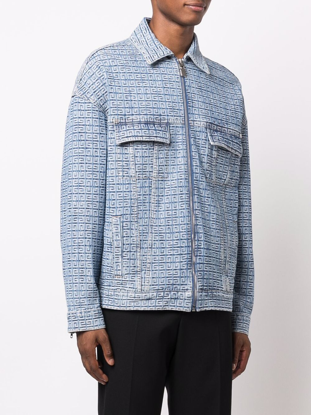 Givenchy 4G Monogram Denim Jacket - Farfetch