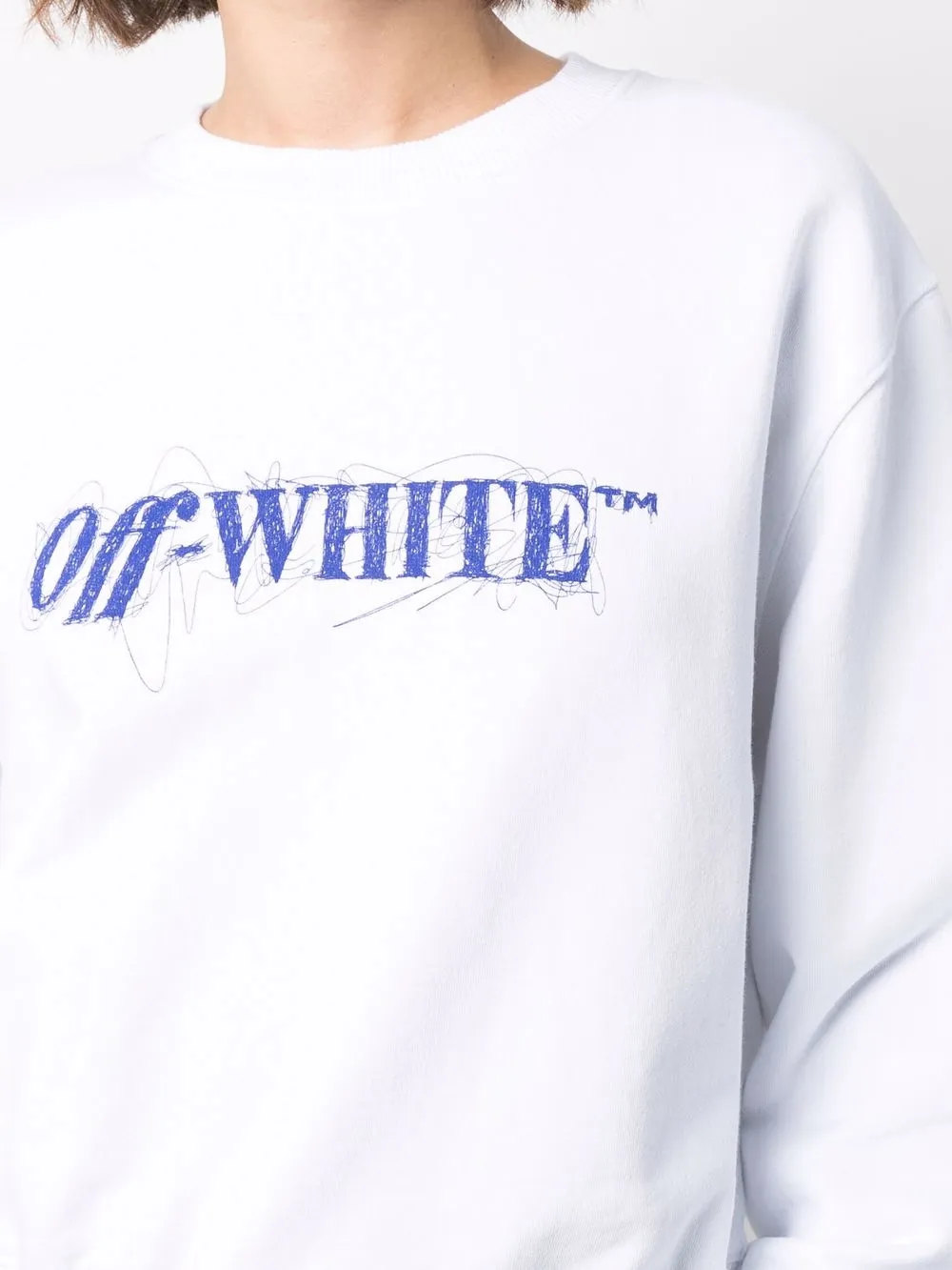 фото Off-white укороченная толстовка pen face