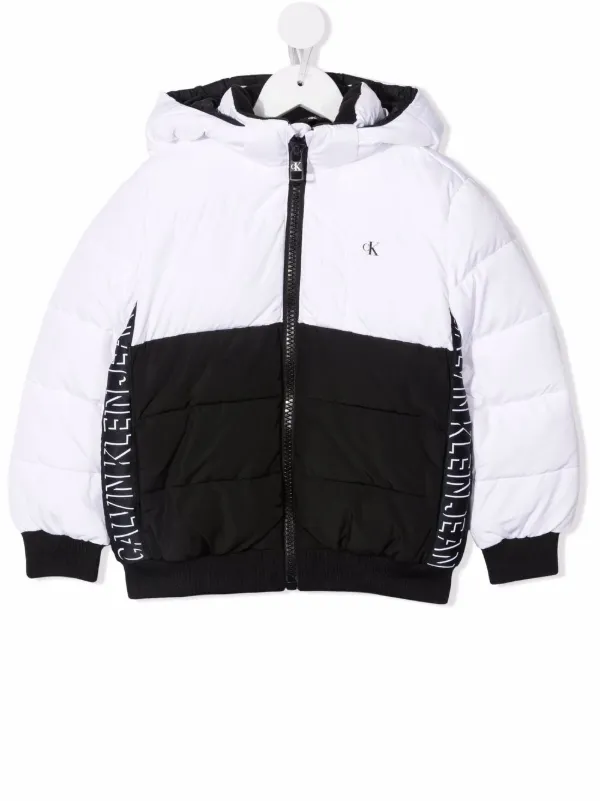 calvin klein windbreaker jacket with block logo