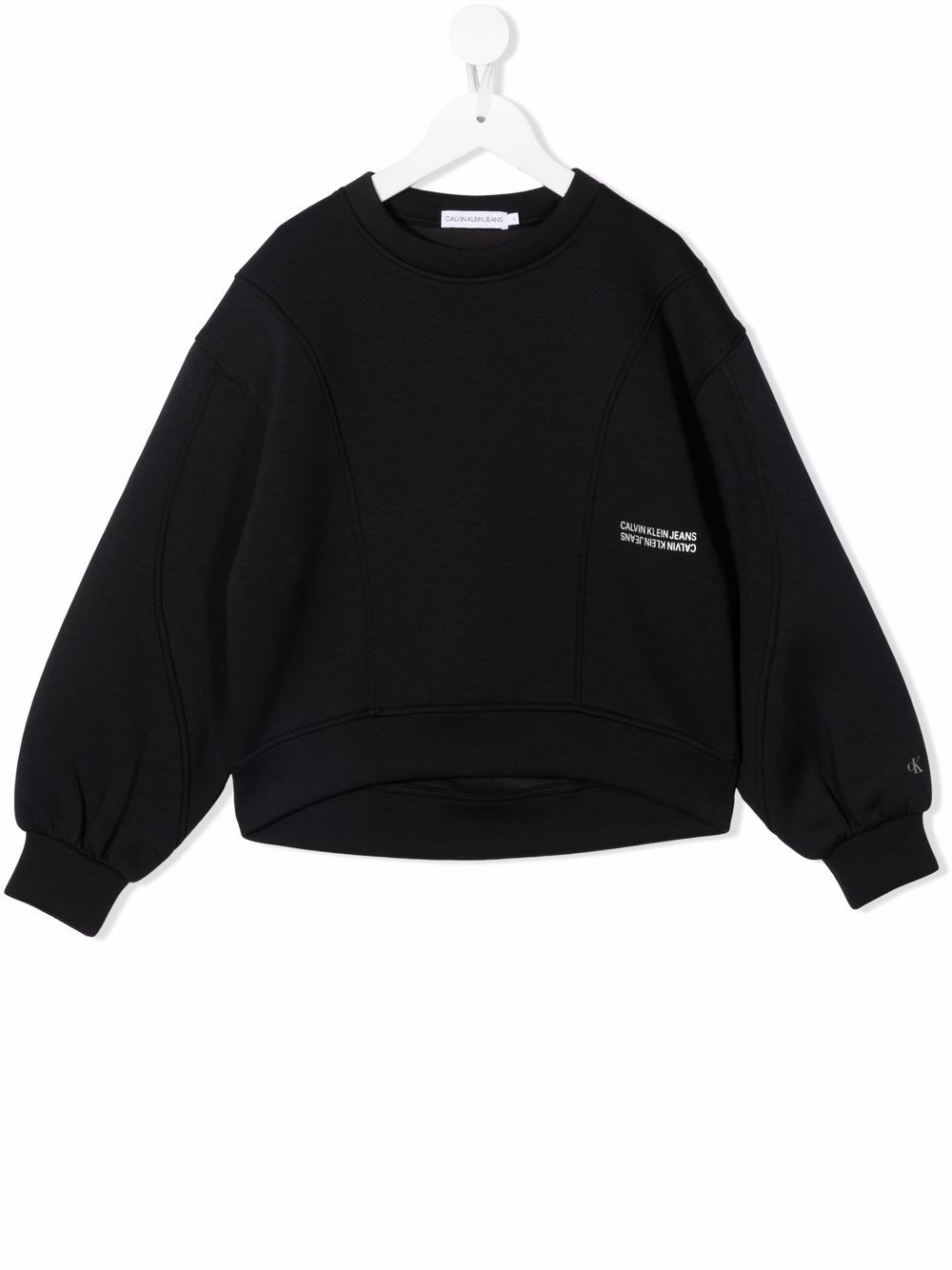 

Calvin Klein Kids sudadera con logo estampado - Negro