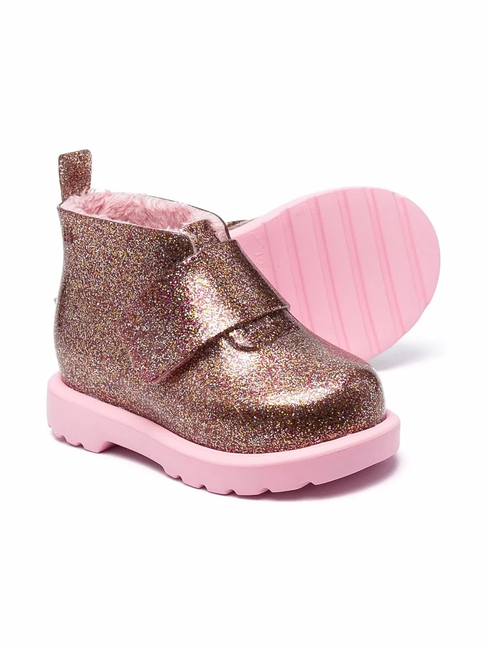 фото Mini melissa ботинки челси с блестками
