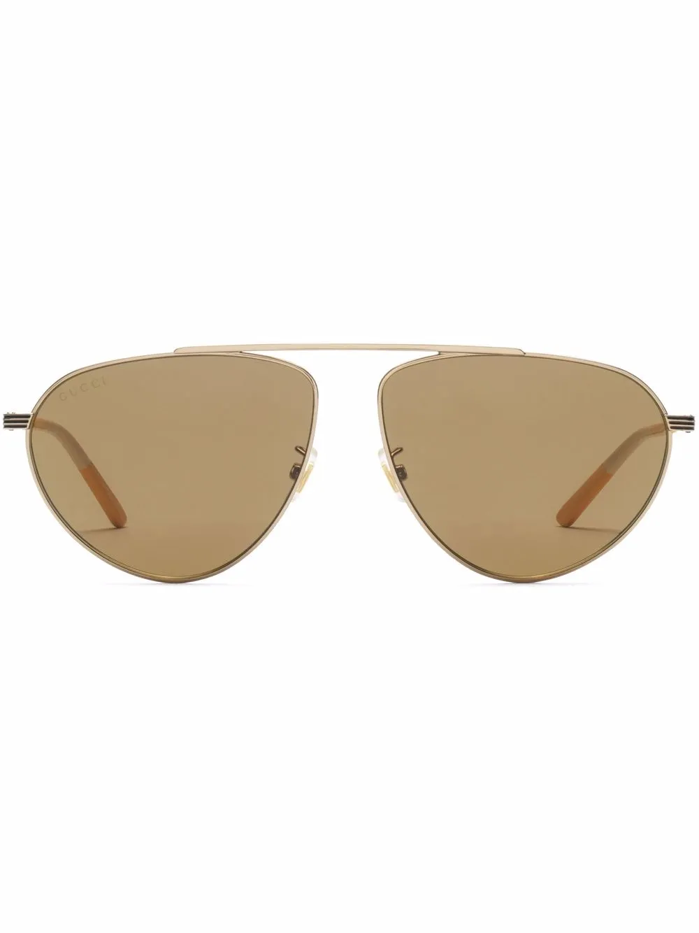 

Gucci Eyewear lentes de sol con armazón estilo piloto - Marrón