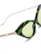 Gucci Eyewear tiger-print cat-eye frame sunglasses