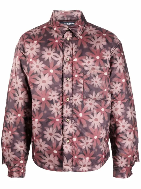 floral print puffer jacket