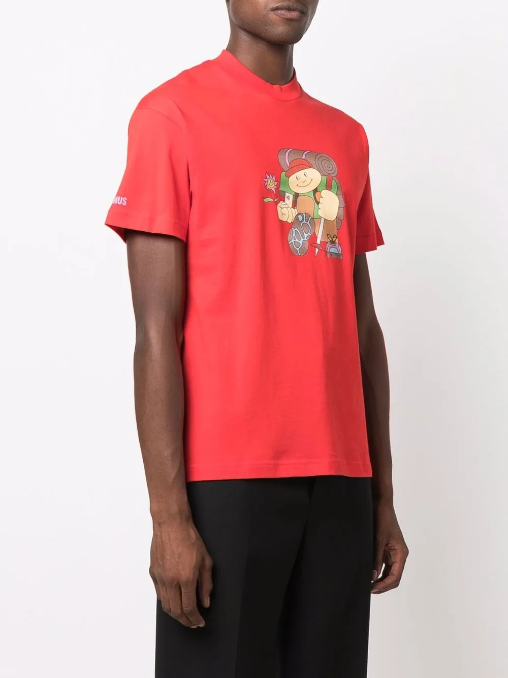 фото Jacquemus футболка le trekk с короткими рукавами