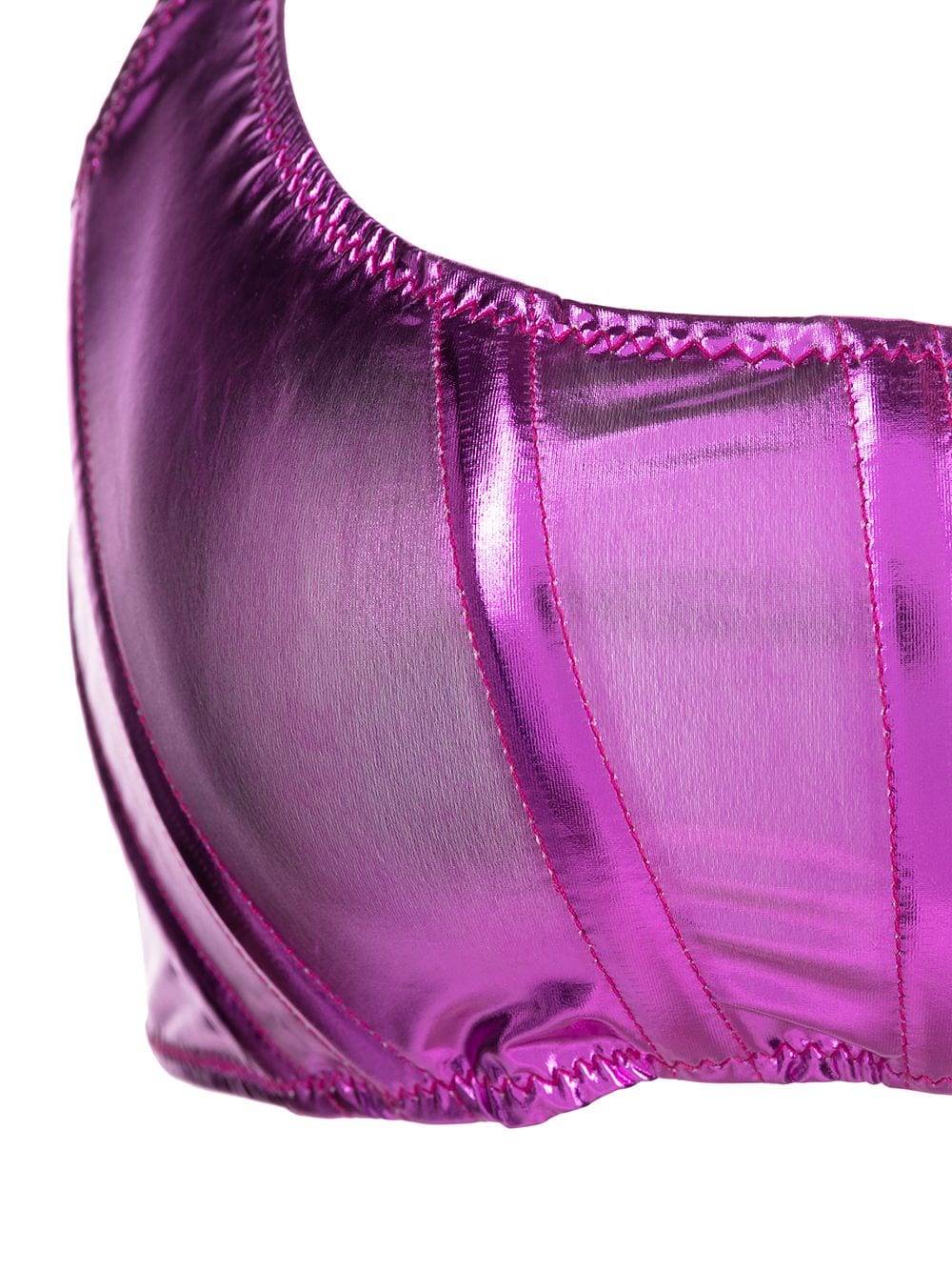 Shop Lisa Marie Fernandez Corset Bikini Set In Violett