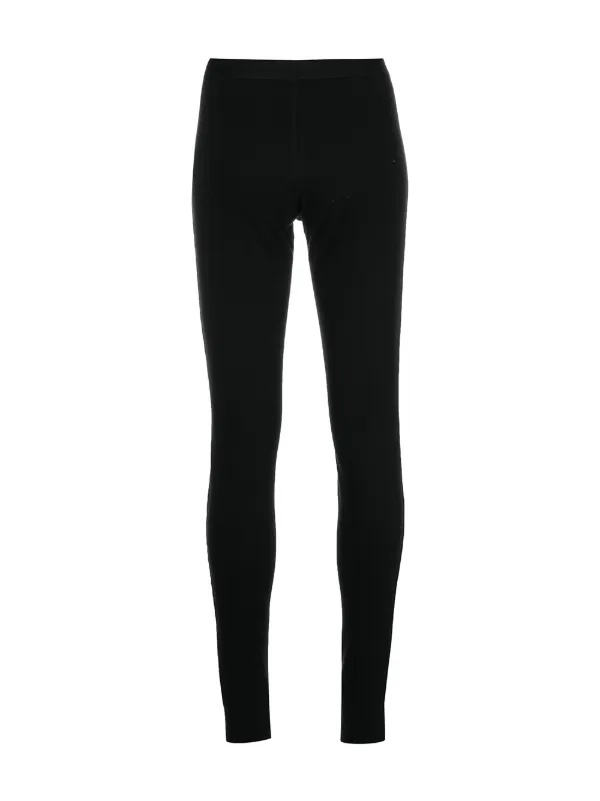 Marine Serre logo-embroidered Leggings 