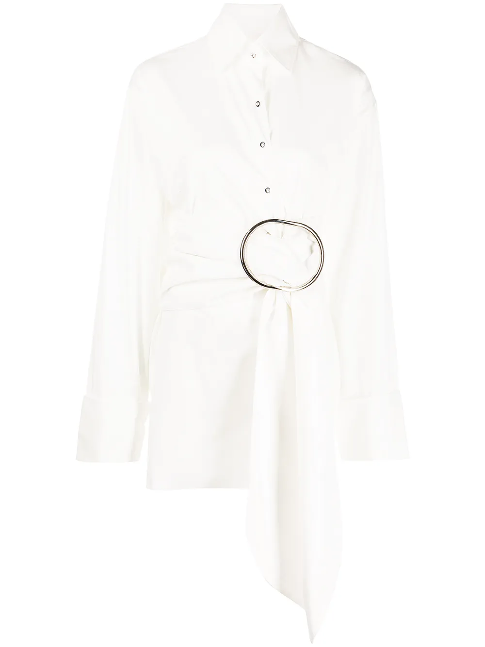 

Marques'Almeida buckle-detail shirt - White