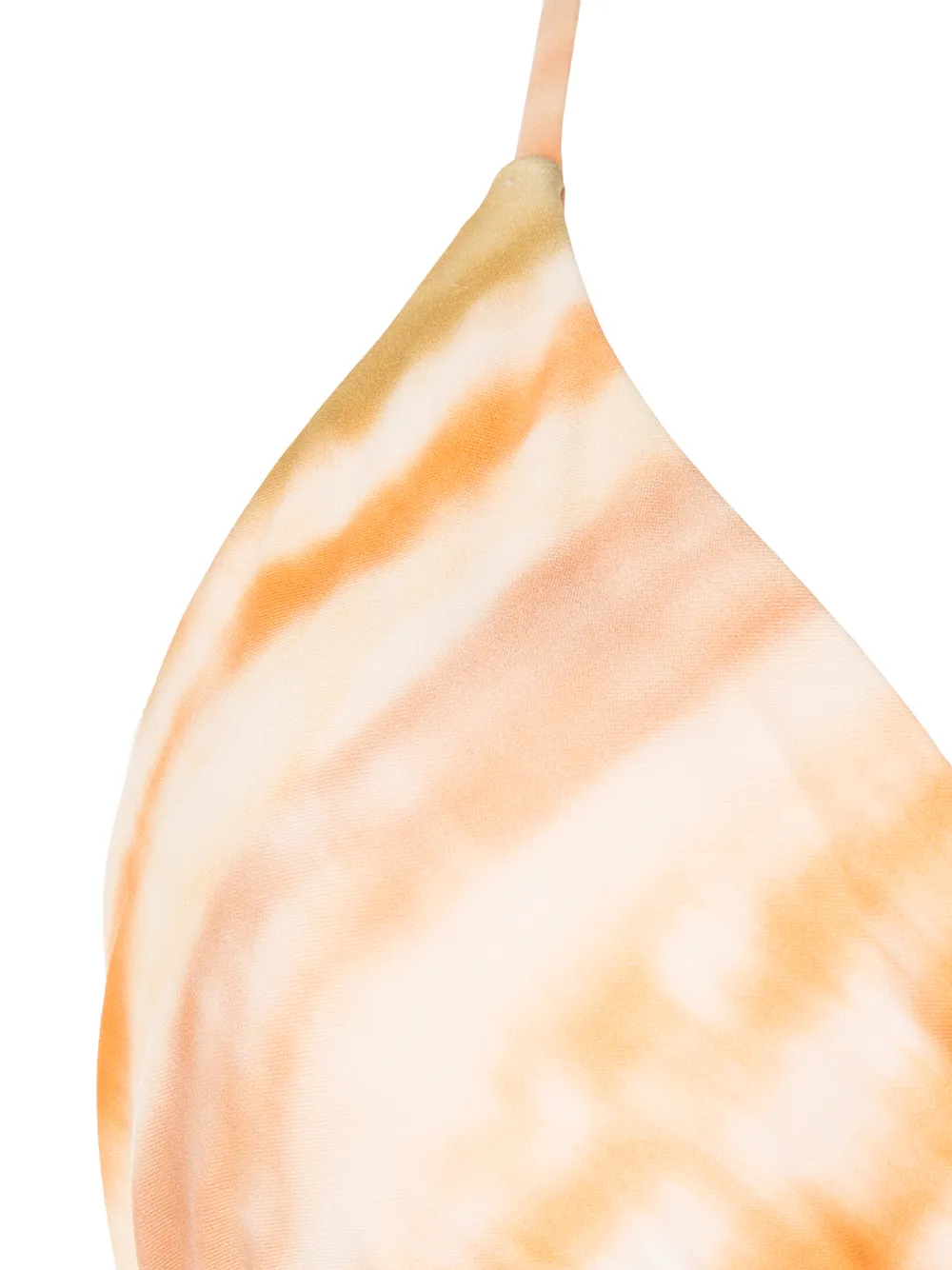 Cult Gaia Estella Tie-dyed Recycled Triangle Bikini Top In Mehrfarbig