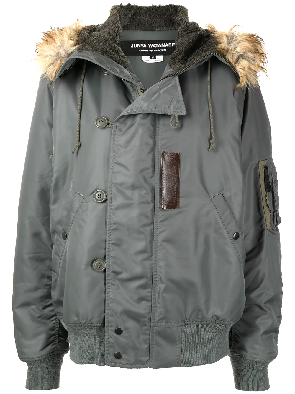 junya watanabe x versace oversized puffer jacket - green