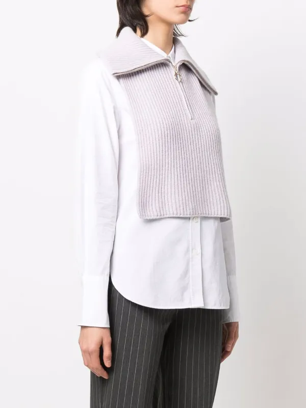 sandro zip sweater
