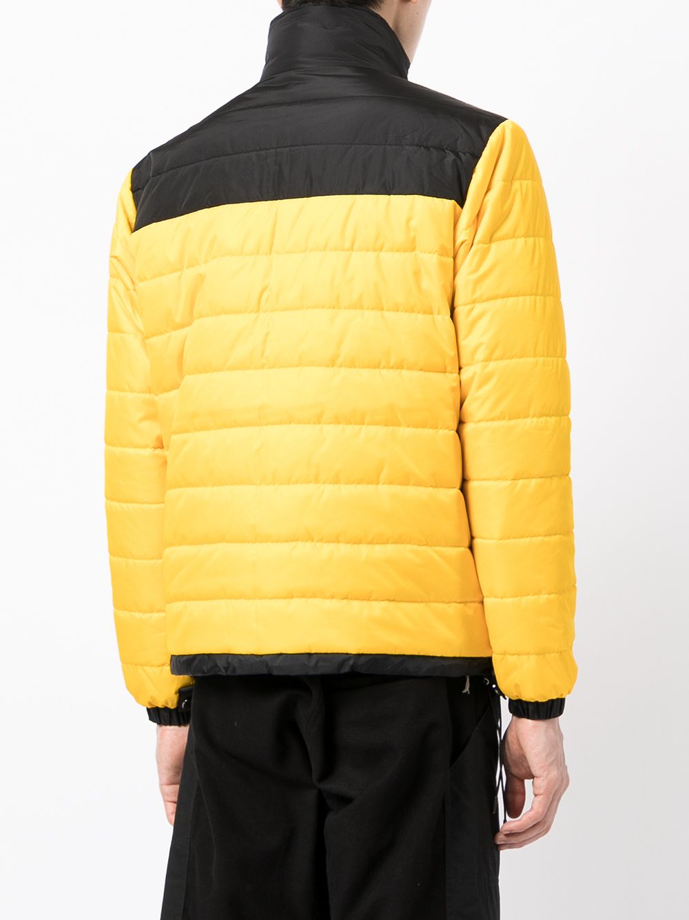 Shop Fumito Ganryu Colour-block Puffer Jacket In Yellow