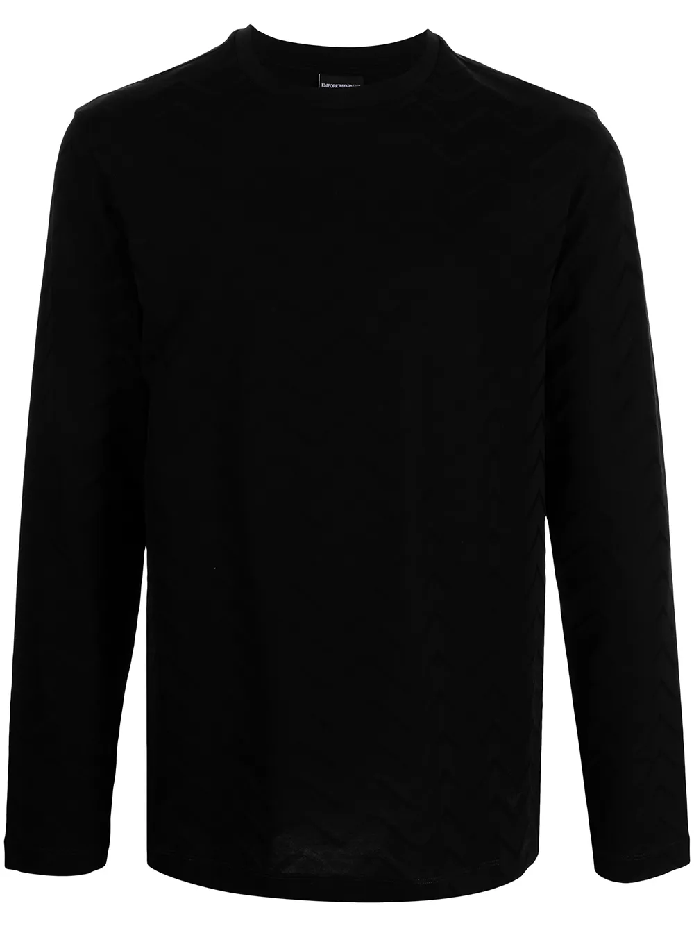 фото Emporio armani топ с длинными рукавами и узором зигзаг