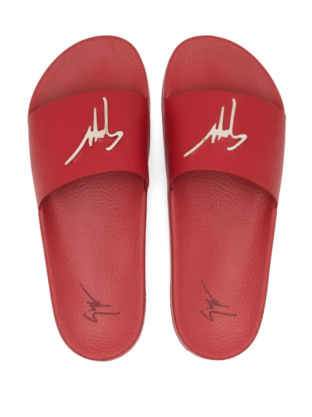 фото Giuseppe zanotti шлепанцы brett с логотипом signature