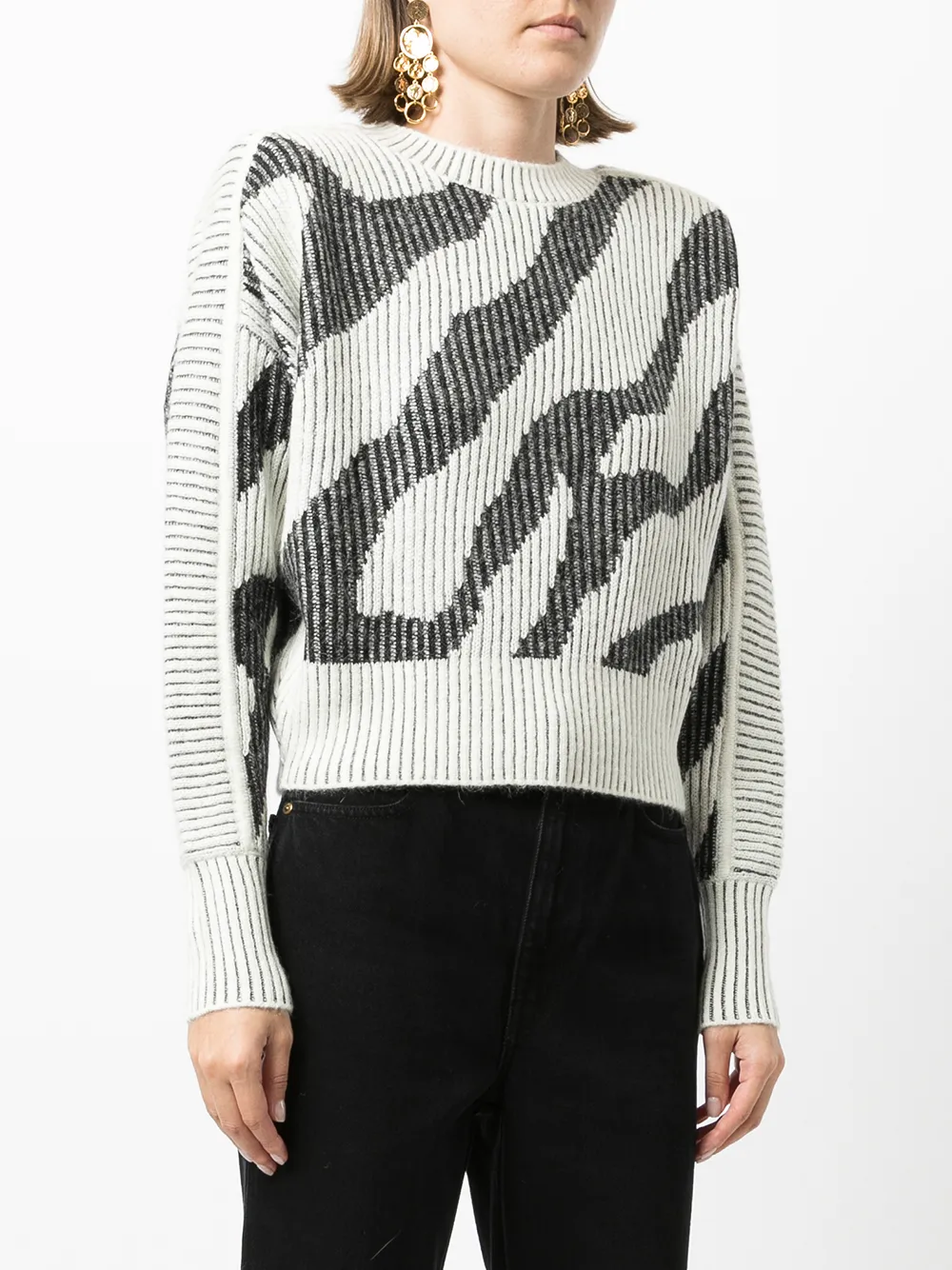 IRO zebra-print Jumper - Farfetch