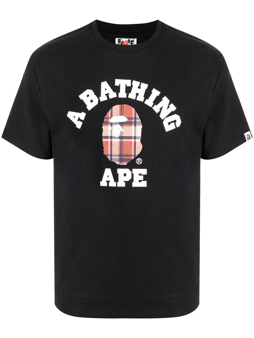 фото A bathing ape® футболка с логотипом в клетку