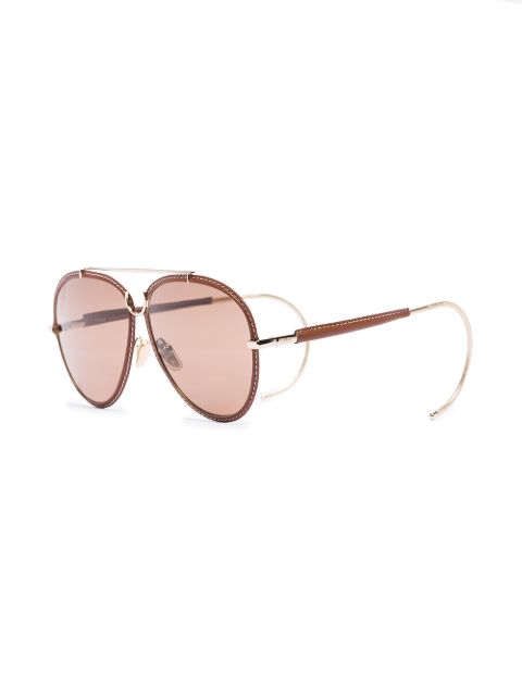 Chloé Eyewear Edith Pilot Frame Sunglasses Farfetch 0474