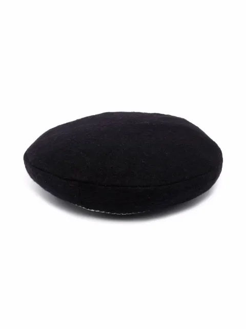 Simonetta knit-stripe flat cap