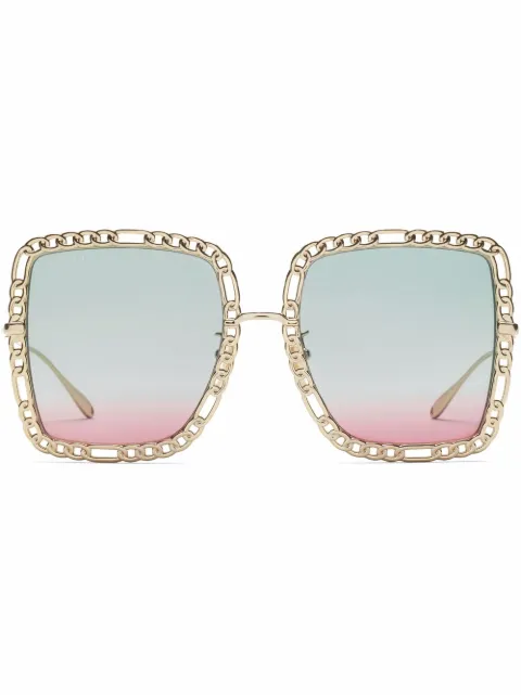 Gucci Eyewear chain-link frame sunglasses