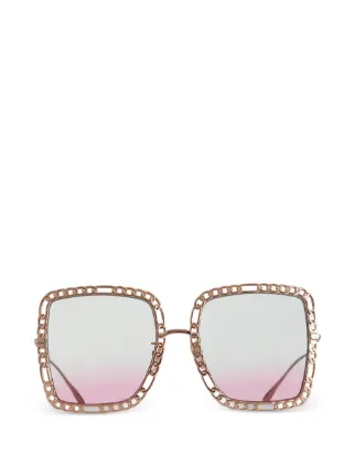 Gucci Eyewear チェーントリム サングラス 通販 - FARFETCH