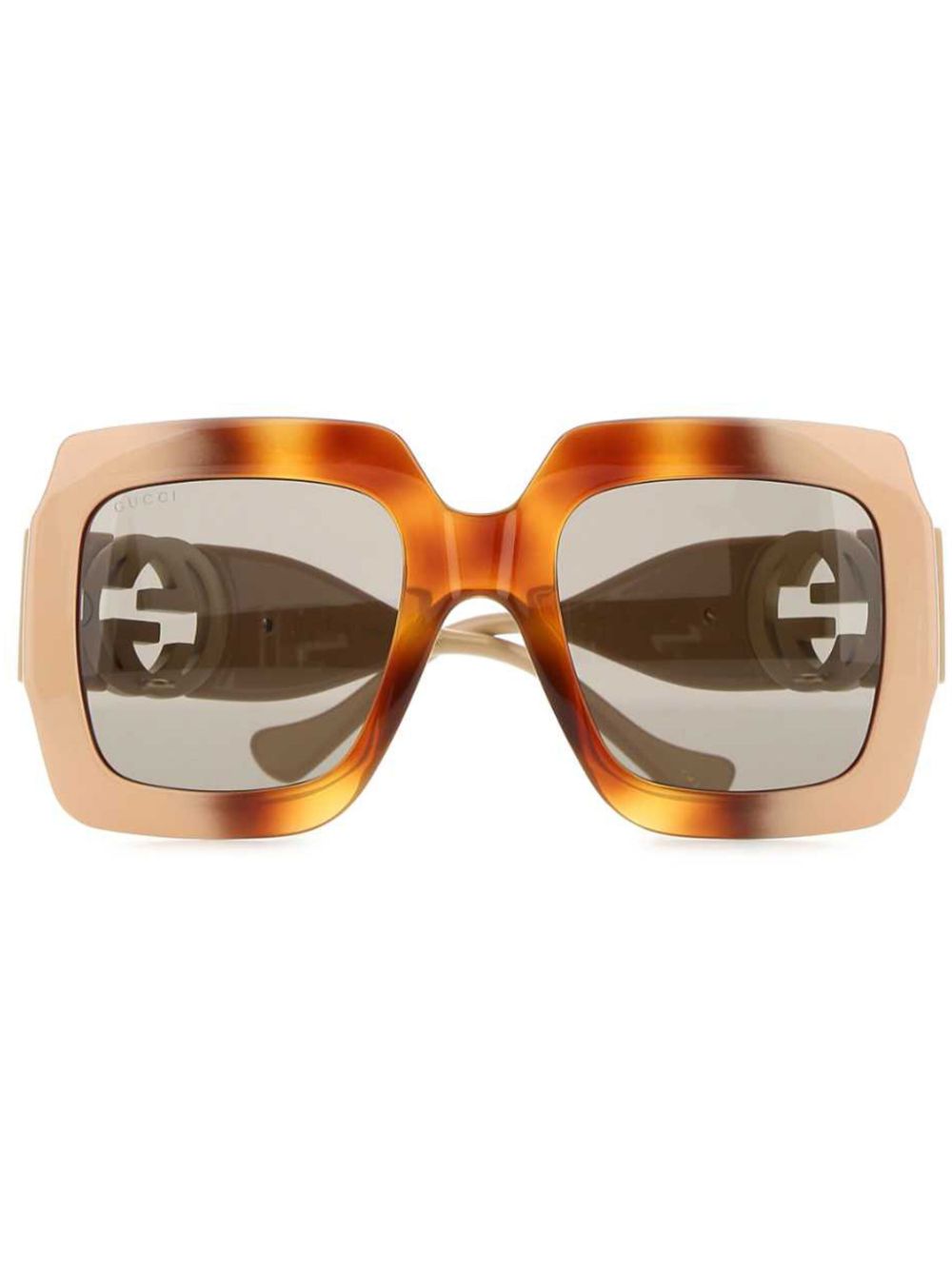 chain-strap square sunglasses