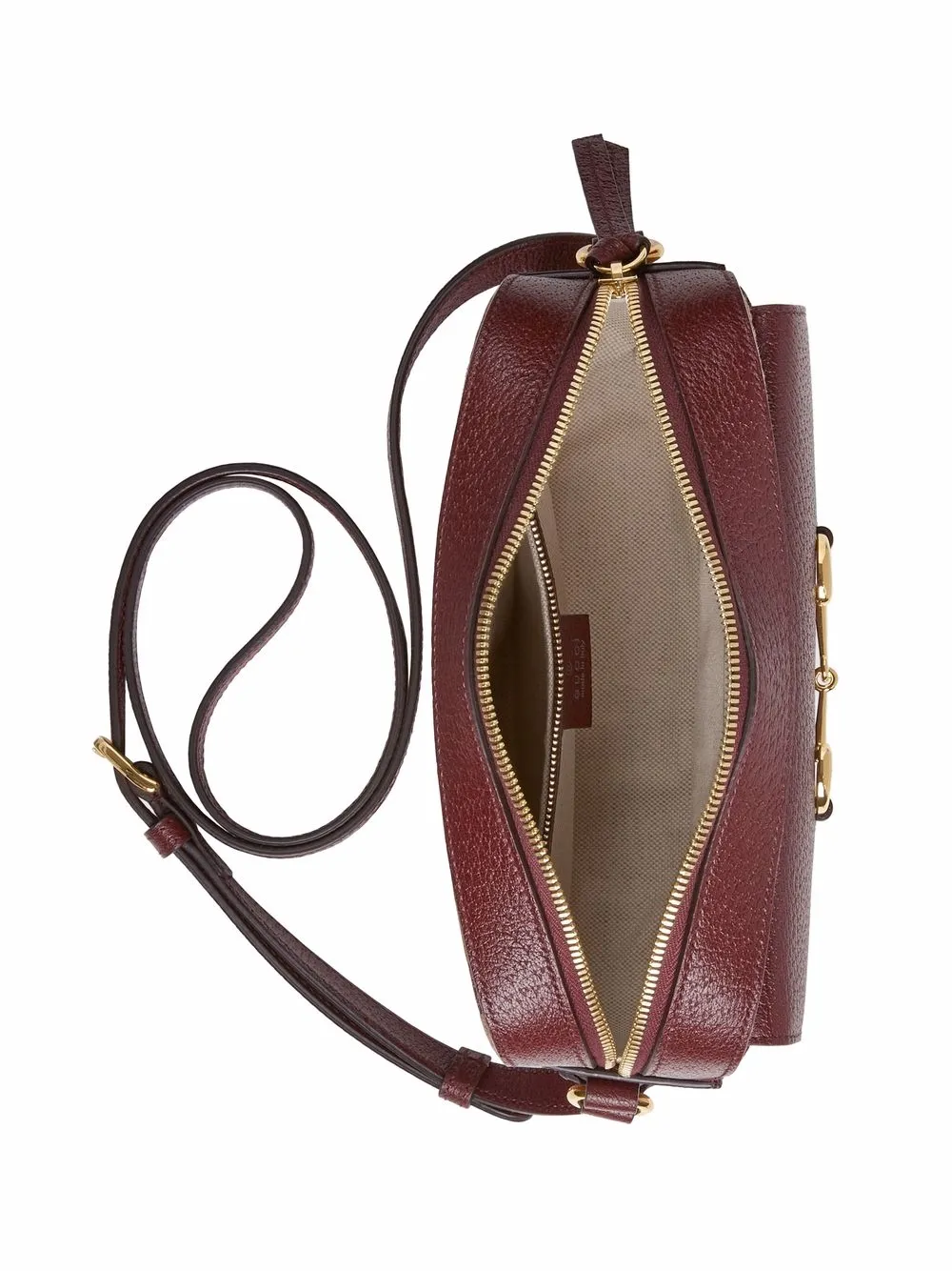 Gucci Horsebitdetail Crossbody Bag In Brown ModeSens